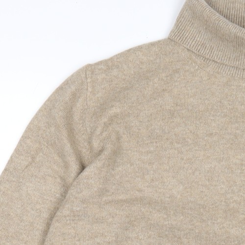Marks and Spencer Men's Beige Roll Neck Jumper L - Picture 7 of 12
