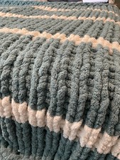 handmade chunky knit blanket