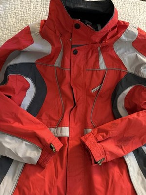 Rossignol Ski Jacket Mens XL Red eVent Fabric Waterproof Coat Wind Vapor Rain