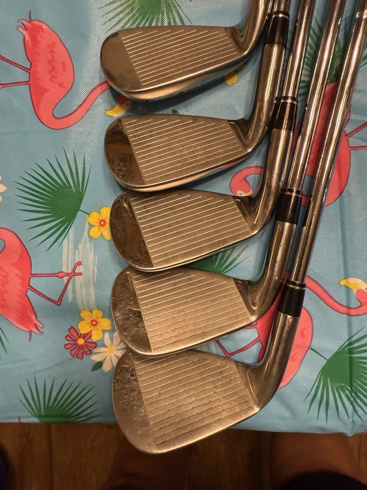 Adams Speedline irons 6,7,8,9,P unifiex steel shafts - Image 2 of 4