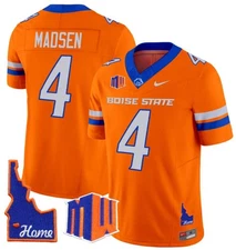 Maddux Madsen Jersey#4 Boise State Broncos 2024 Home Patch Vap...