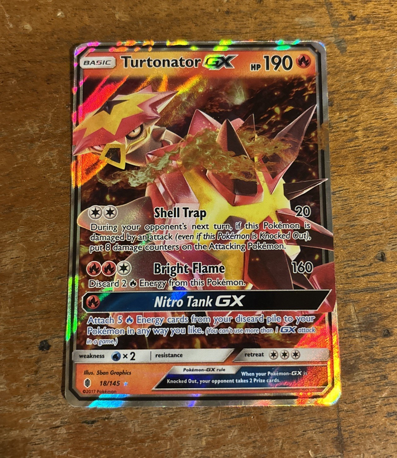 TURTONATOR GX ~ Pokemon TCG: Sun & Moon GUARDIANS RISING  18
