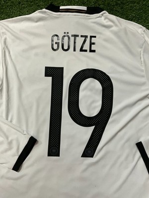 adidas Germany Men's Home L/S Jersey 16/17 Legend Gotze #19