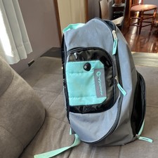 Airwalk Sling back pack - Bag Gray Aqua Nylon Multiple Compartments Winter