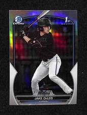 2023 Bowman Draft - Jake Deleo Chrome Refractor 1st Bowman #BD-158 Marlins