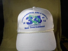 NEW 2014 Vicco Sassafras Kentucky Bass Fishing Tournament White Snap Back Hat
