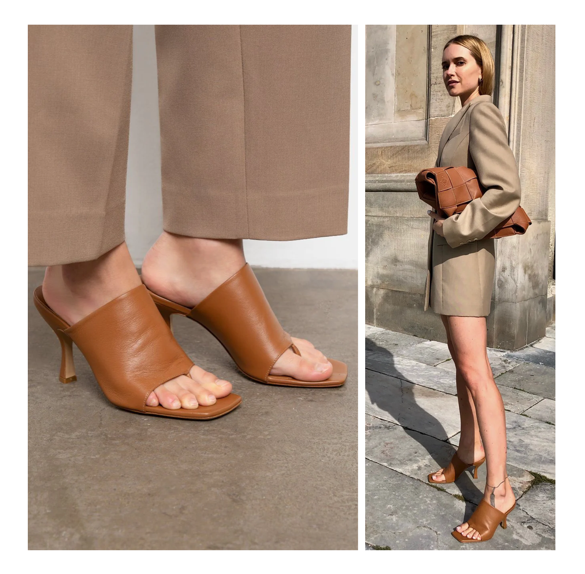 GIA BORGHINI x PERNILLE TEISBAEK Leather Flip Flop Mule GIA BORGHINI x PERNILLE TEISBAEK Leather Flip Flop Mule