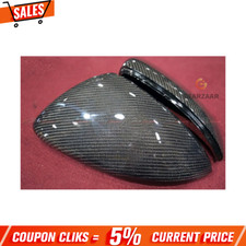 2x Carbon Fibre Wing Mirror Cover Replacement For VW Golf MK7 7.5 GTI GTD R New