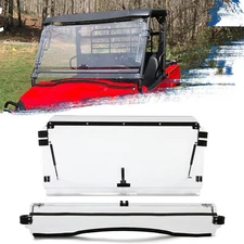 For Kawasaki Mule Pro MX 2019+ Clear Scratch Resistant Flip Windshield