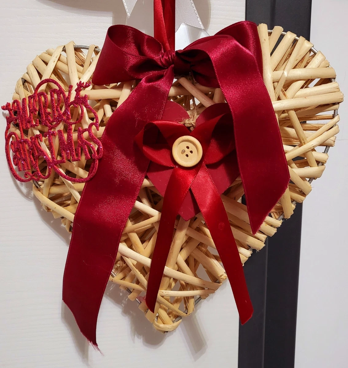 5 Ghirlande A Cuore In Rattan Naturale Milisten - 20 Cm, Fai Da Te Per Decorazioni Matrimonio E Casa