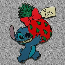 Disney Auctions Pin Stitch Christmas Pineapple LE 500