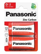 PANASONIC ZINC D SIZE CARBON BATTERIES R20 1.5V EXPIRY MN1300 LR20