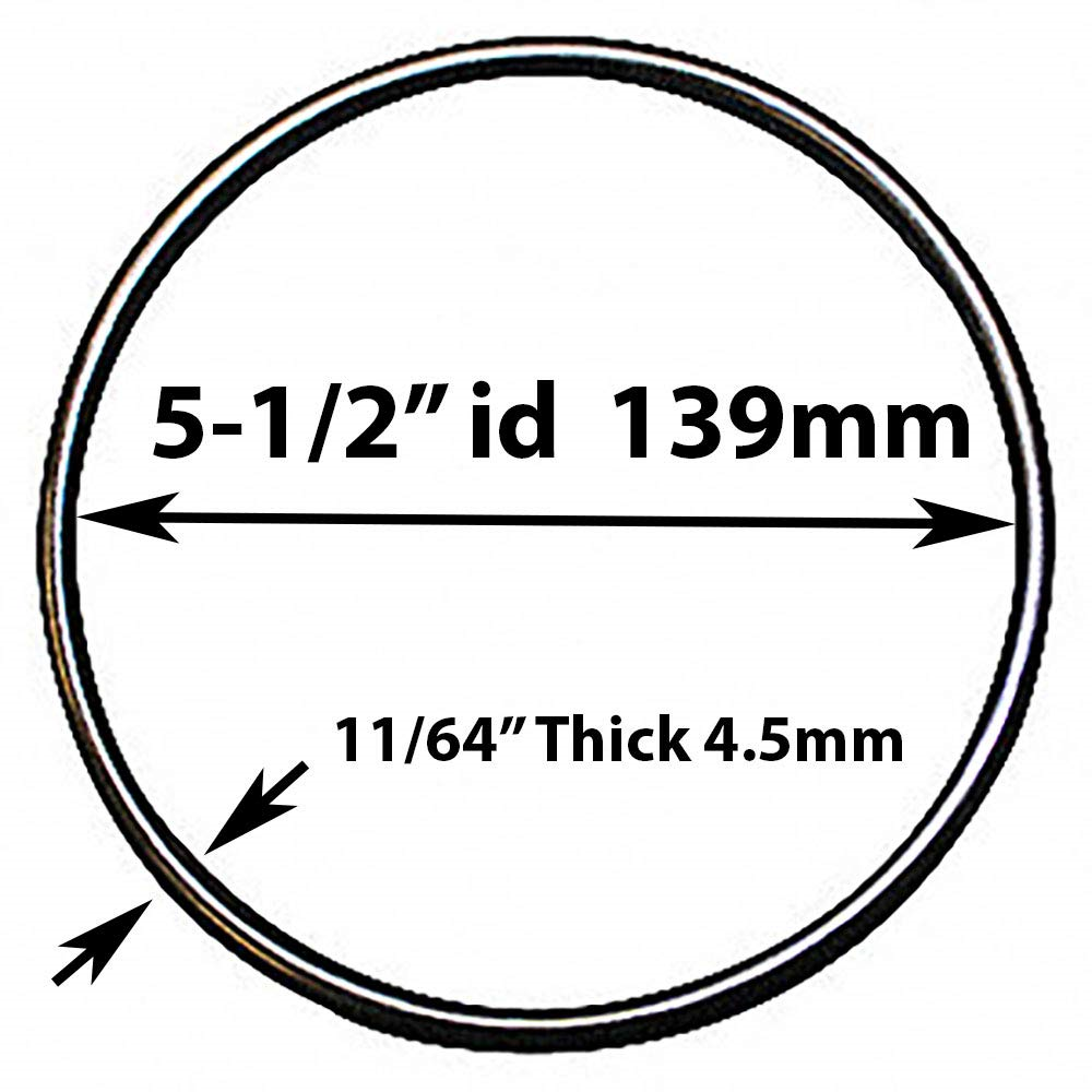 5-Pack O-Ring Gasket Seals Compatible With Pentek 151122 Big Blue Water Filter Housings - View #2