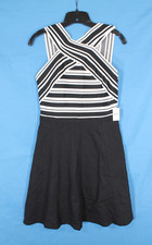NWT MAEVE ANTHROPOLOGIE Stretch STRIPED BODICE Pockets CROSSWISE FLARE DRESS 6