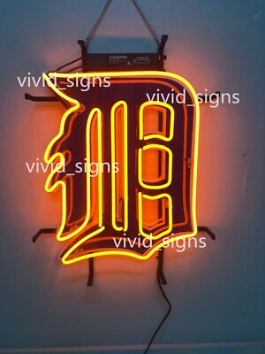 New Detroit Tigers Beer 20''x16'' Neon Light Sign Lamp HD Vivid With Dimmer