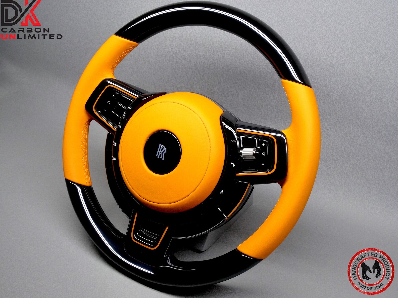 Rolls Royce Phantom 8 VIII Mandarin Napa Leather Piano Black Steering Wheel