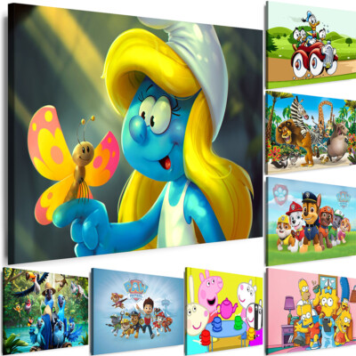 WANDBILDER Film Cartoons Tiere Kinder LEINWAND BILDER 40x30cm KUNSTDRUCKE