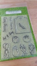 PJK Designs Clear "Eat Your Veggies" Stamp Set 11 Stamps