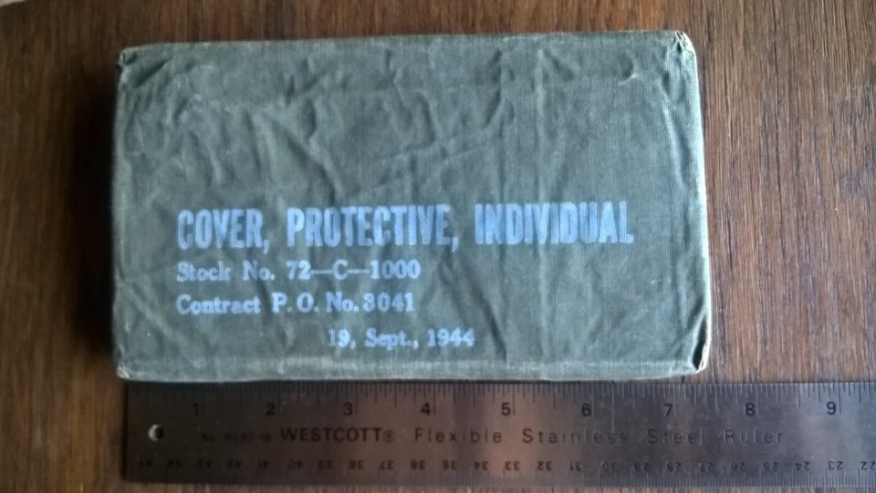 WW2 US Army 72C1000 Cover Protective Individual Sep 1944 Pair 1