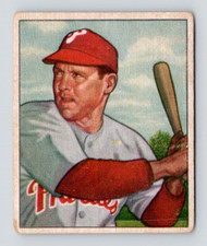 1950 Bowman / #228 Bill Nicholson / Phi. Phillies, Raw Vintage Card / see Video