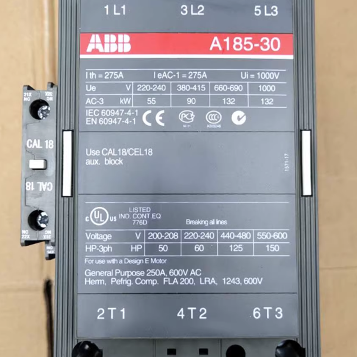 NEW ABB A185-30 A185-30-11 AC Contactor | eBay
