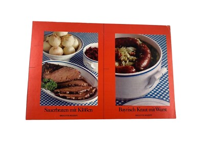 Brigitte Recipes Sauerbraten with Dumplings Bavarian Cabbage with Sausage Vintage