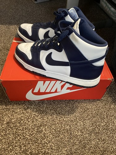 Nike Dunk High - Midnight Navy - Uk 10 - Eu 45 -us 11 - Picture 6 of 12
