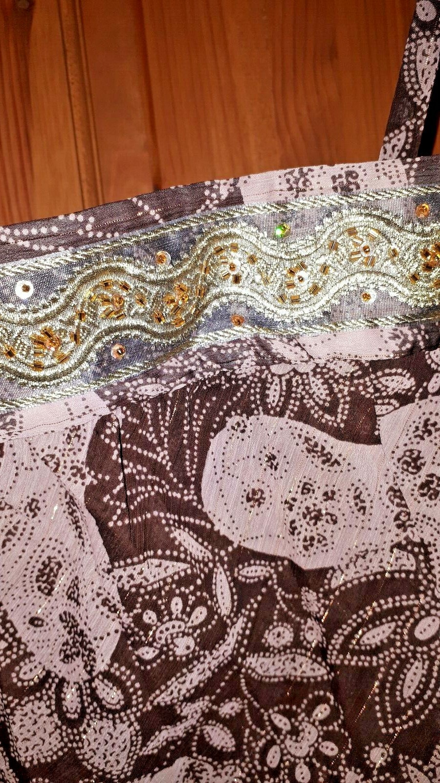 Paisley gold lurex sequin bead camisole hippie boho festival by Dorothy Perkins image 3