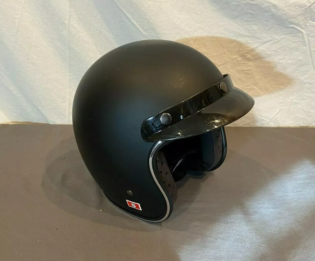 Fulmer AF V2 Matte Black Motorcycle helmet w Visor Size Small 55