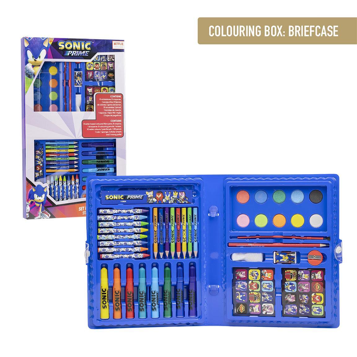 Set Cartoleria Da Colorare BoÎte Sonic Prime BLU SCURO | MASCHIO CERDà