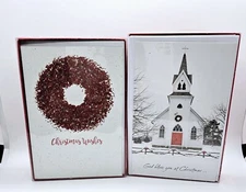 BRAND NEW Lot Of 2 Boxes Of 16 American Greetings Christmas Cards & Envelopes 