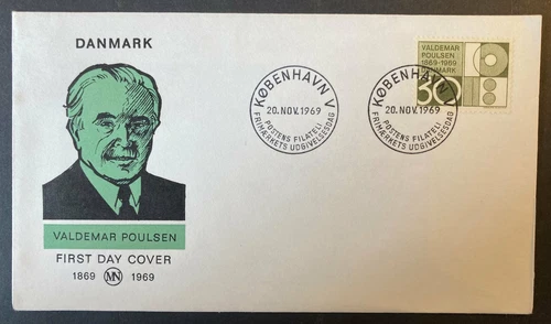 Denmark 1969 FDC Valdemar Poulsen (inventor)