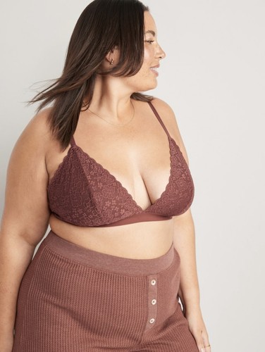 Top bralette in pizzo Old Navy da donna taglia 3X ~ ... birra radice $25 .. nuovo con etichette - Foto 4 di 6