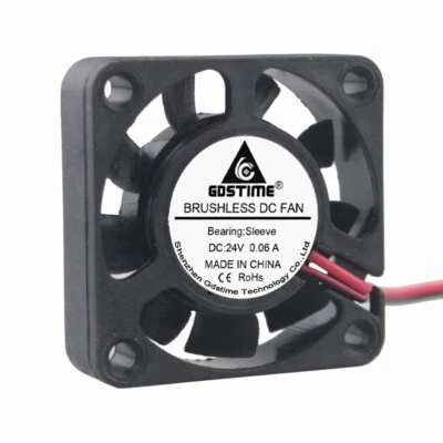 GDSTIME 24V 40mm 4010S DC Brushless 2-pin 40x40x10mm CPU / Laser / Printer Cooling Fan
