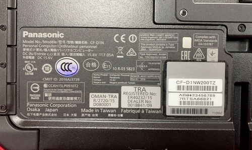 PANASONIC TOUGHBOOK CF-D1 MK3 i5-6th 16GB, 1TB HDD, DIAGNOSTIC XENTRY TAB WIN 10 - Picture 8 of 8