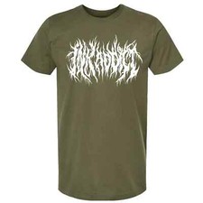 NEW InkAddict UNISEX INKCORE Tee Shirt GREEN / WHITE SMALL-3XLARGE MADE IN USA