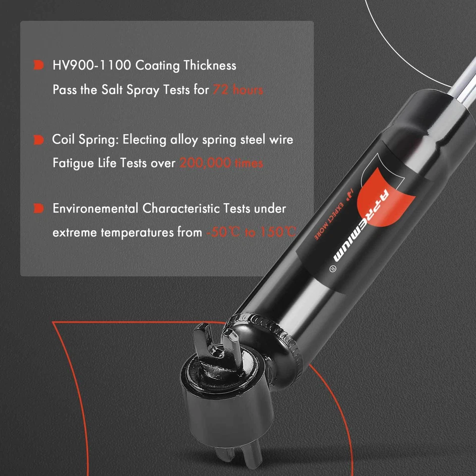 Amortecedor dianteiro A-Premium 2x para Buick Chevy Malibu Dodge Ford GMC Sprint - Imagem 4 de 4