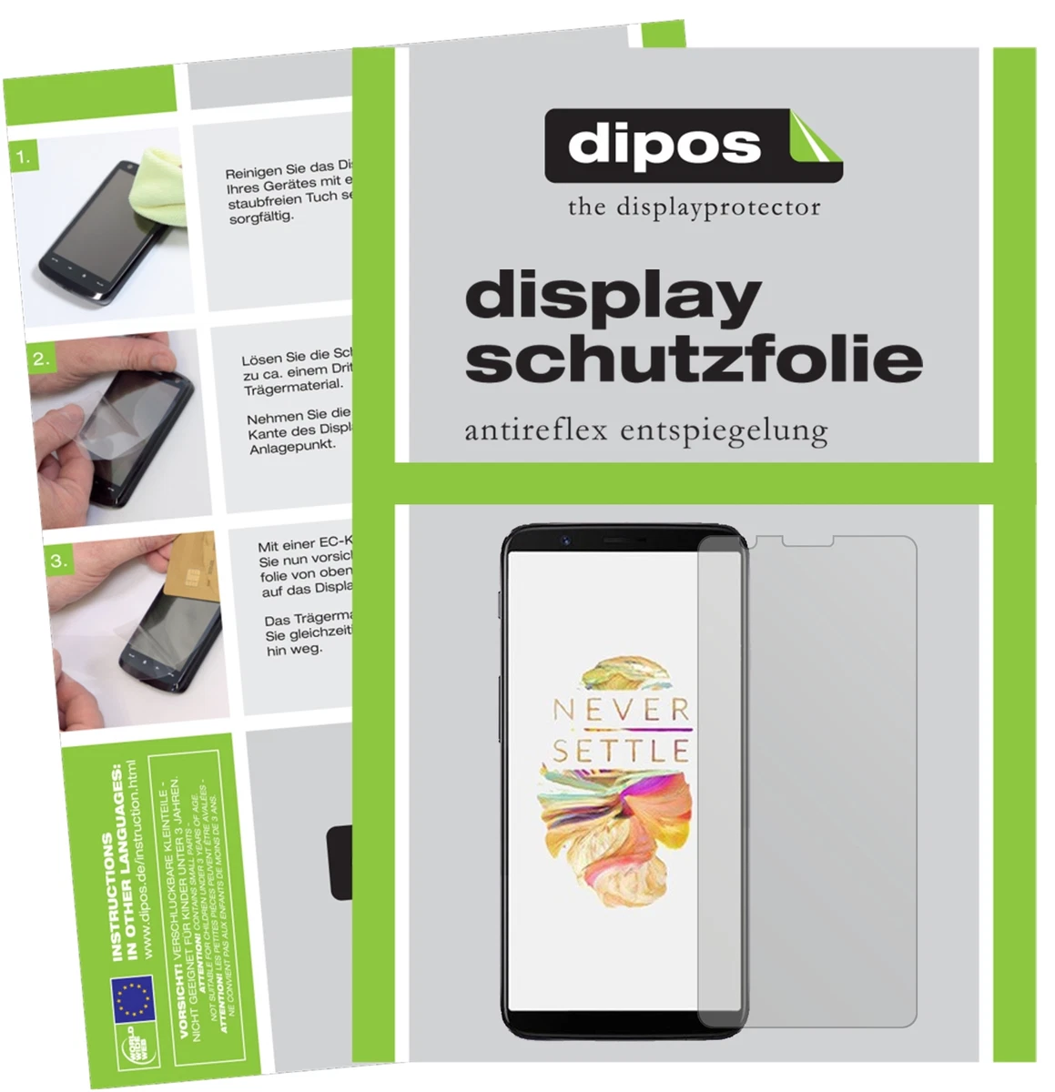Brotect Pellicola Opaca Per OnePlus 5 - Anti-Riflesso, Durezza 9H, AirGlass Sottile, Made In Germany - 3