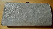 Vtg 1950s Fabulous Gold Lam Evening Bag/Clutch/Gold Snake Chain