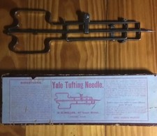 Yale Tufting Needle Tool in Box H D Miller Burlap Rug Loops Adjust