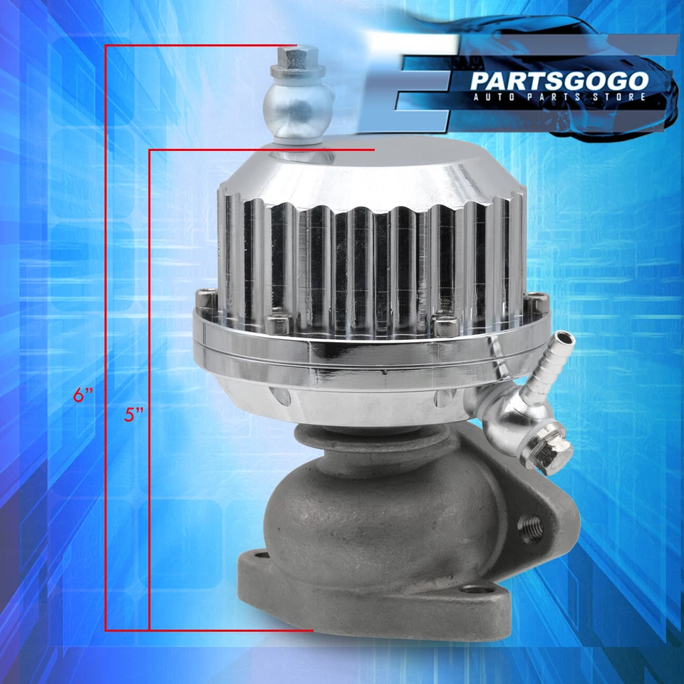 Silver 38mm External Turbo Wastegate 2 Bolt Universal Flange Manifold 8Psi Foto 4 de 4