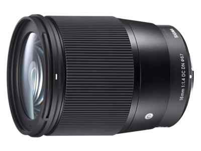 Sigma 16mm F1.4 DC DN SE Contemporary Objektiv für spiegelloses APS-C Sony E ...