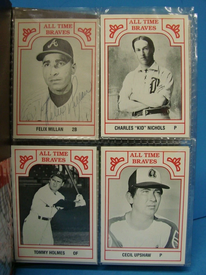 1986 TCMA Baseball Cards Braves Felix Millan Del Crandall Wally Berger Autograph - Image 2 of 4