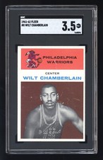 1961 Fleer #8 Wilt Chamberlain SGC 3.5 No Creases NM Corners w/surface defects