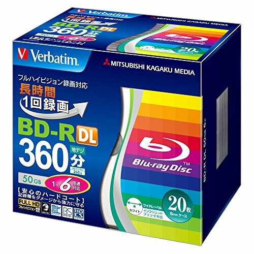 Verbatim Blu-Ray Disco 50GB Bd-R 20disc Dual Layer 6x Velocità Stampabile Torre