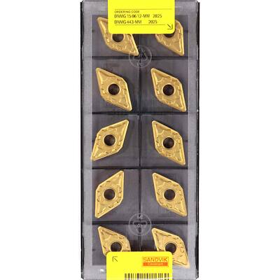 10 SANDVIK DNMG 150612-MM - Grade 2025 CNC Drehmaschine beschichtete Hartmetall Wendeplatten