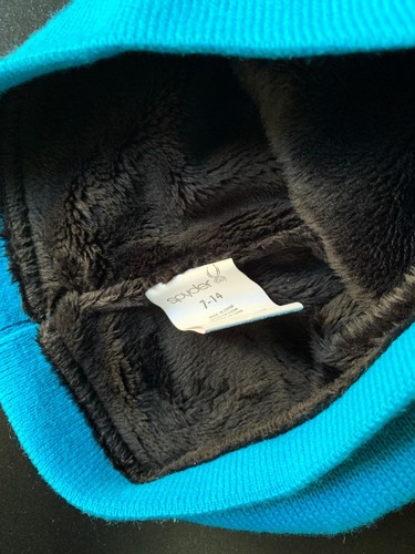 Girls Spyder Turquoise Ski Hat Blue Beanie Girls Size 7-14 (O/S) Cold Weather - Picture 5 of 8