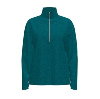 LuLaRoe Persistent Half Zip Sweatshirt Size S Beautiful Teal NWT 