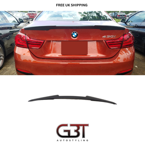Adatto Per Bmw Serie 4 F32 Nero Opaco Stile M4 Spoiler Bagagliaio Posteriore Coupe 14-20-image