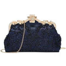 Vintage Clutch Purse Beaded Evening Bag Women Wedding Sequin Handbag Clutch Bag